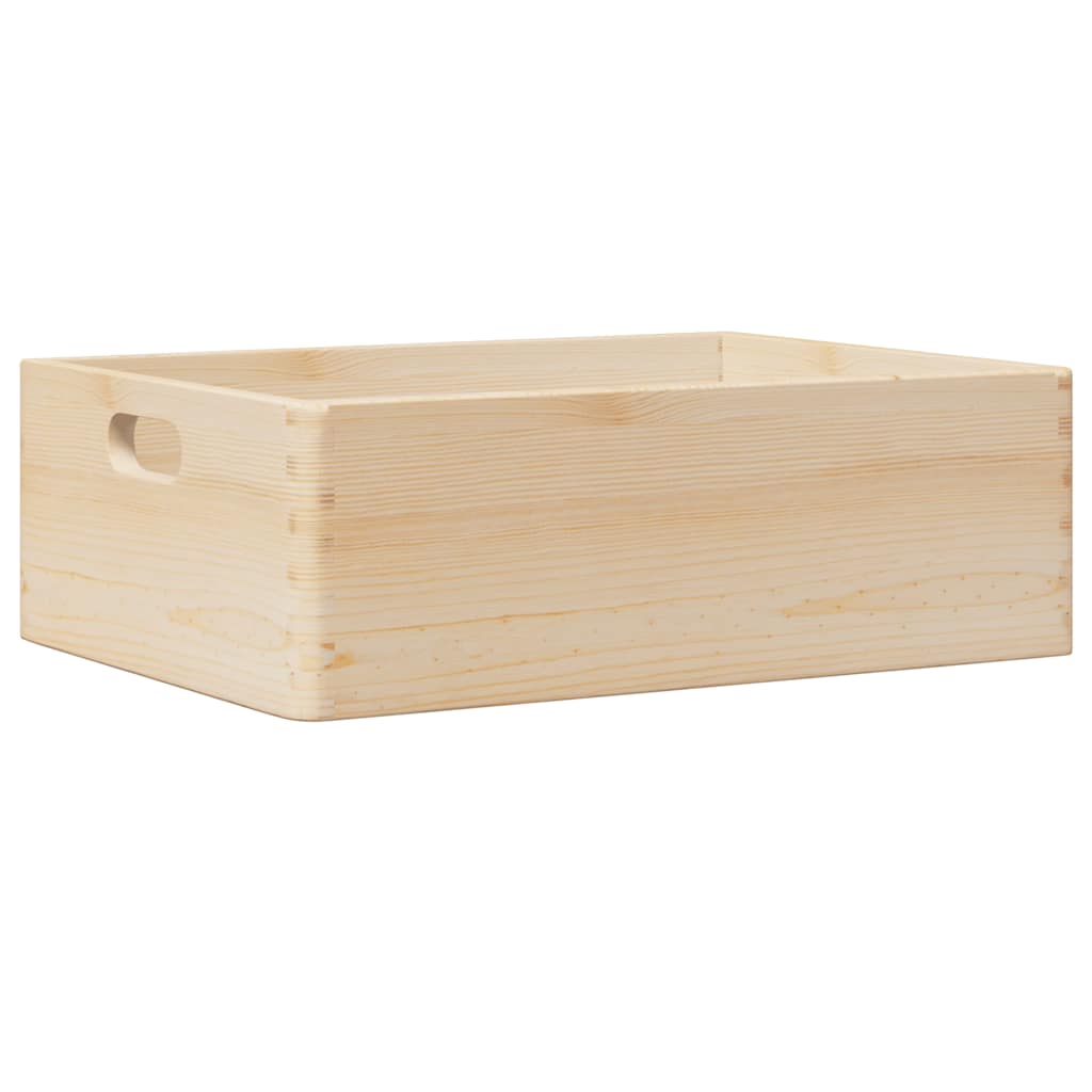 Trekasse med håndtak 40x30x13 cm heltre furu