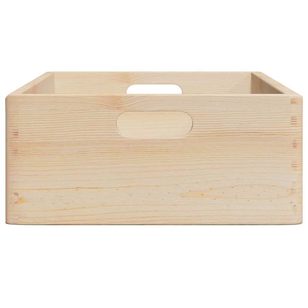 Trekasse med håndtak 40x30x13 cm heltre furu