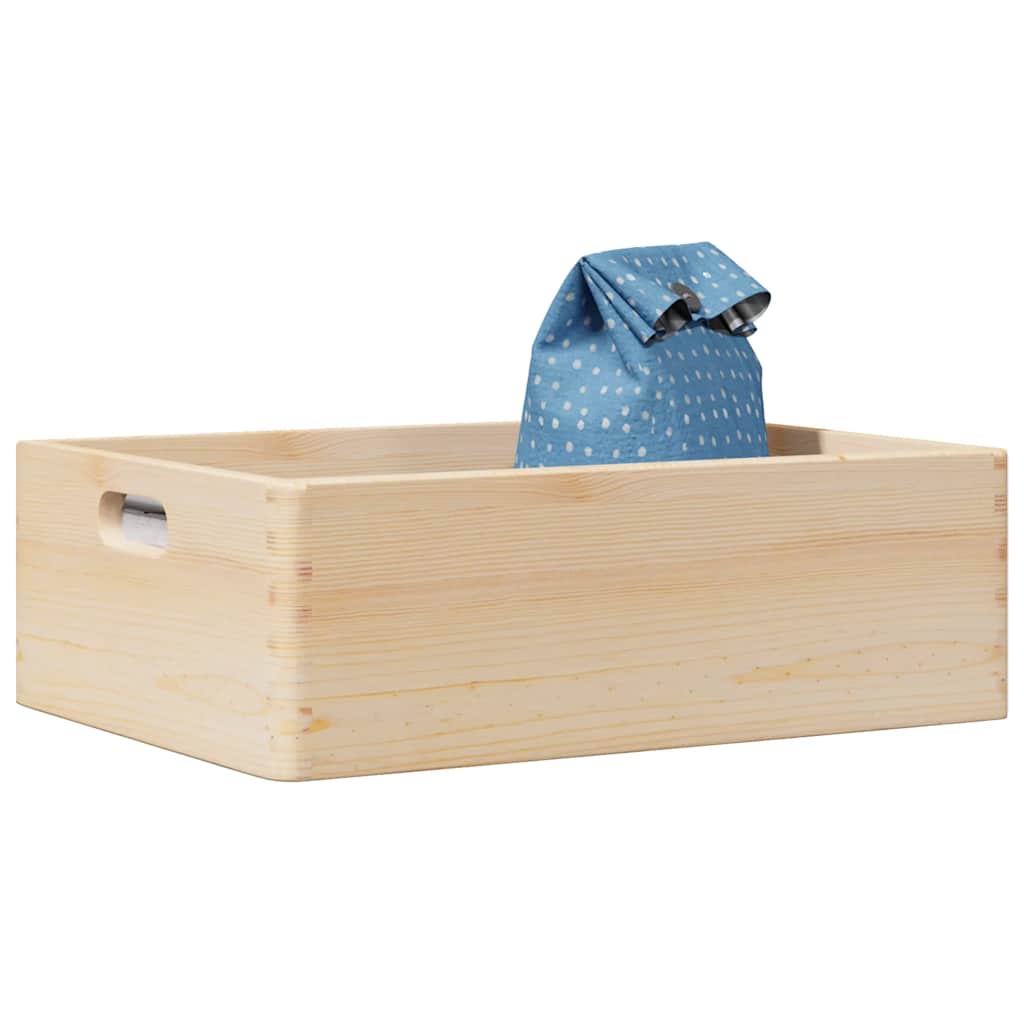 Trekasse med håndtak 40x30x13 cm heltre furu