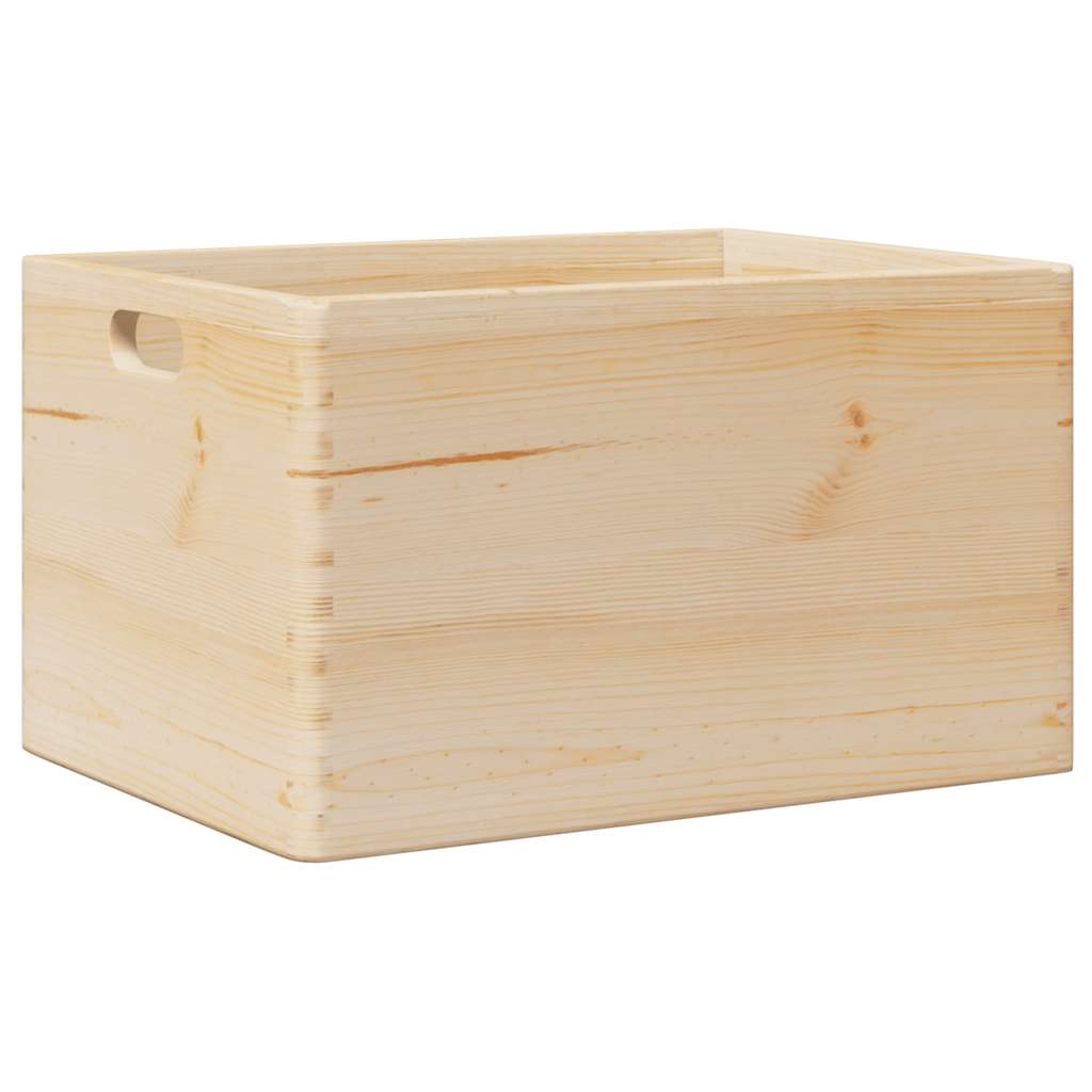 Trekasse med håndtak 40x30x23 cm heltre furu