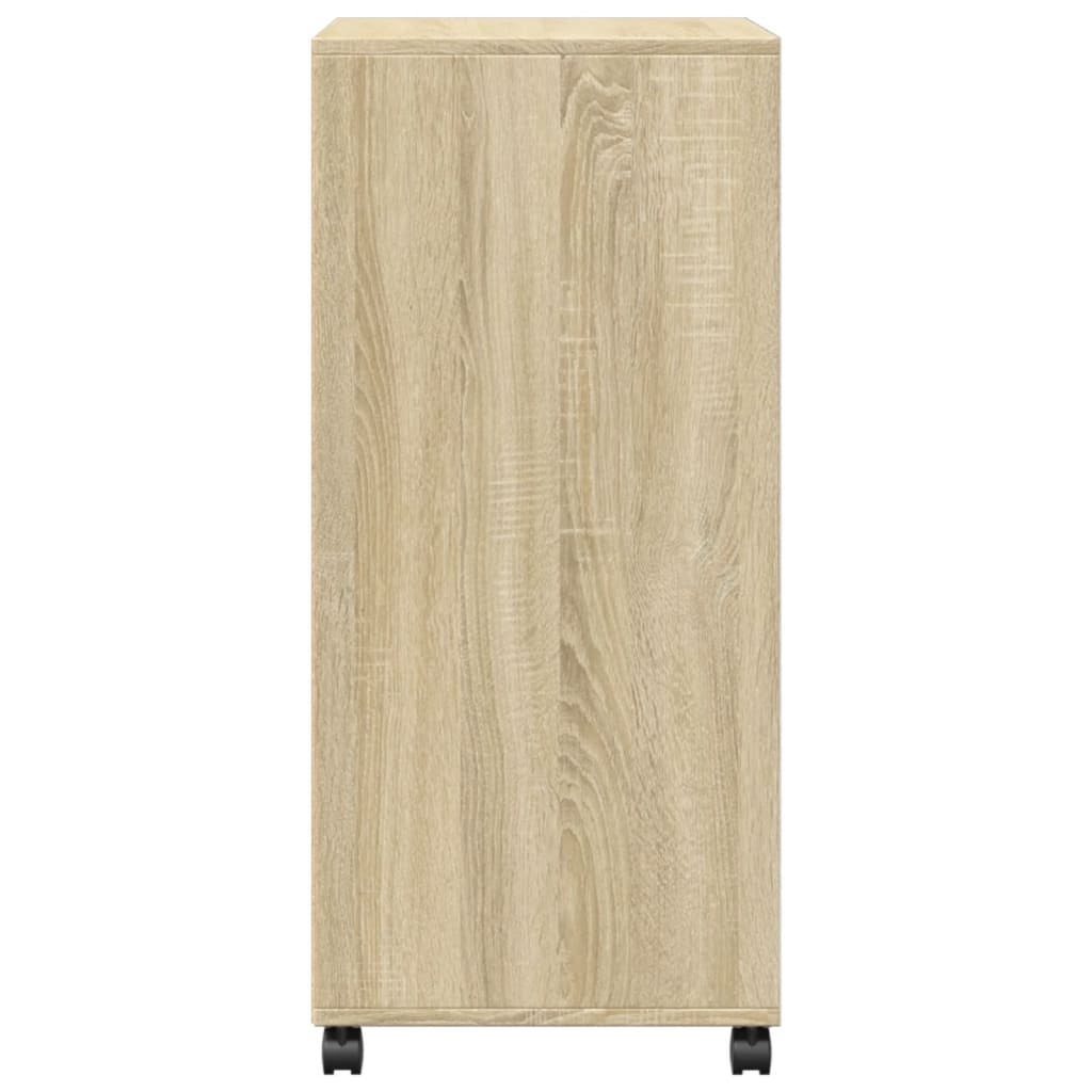 Rulleskap sonoma eik 55x40x91 cm konstruert tre