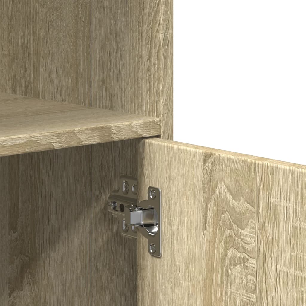 Rulleskap sonoma eik 55x40x91 cm konstruert tre