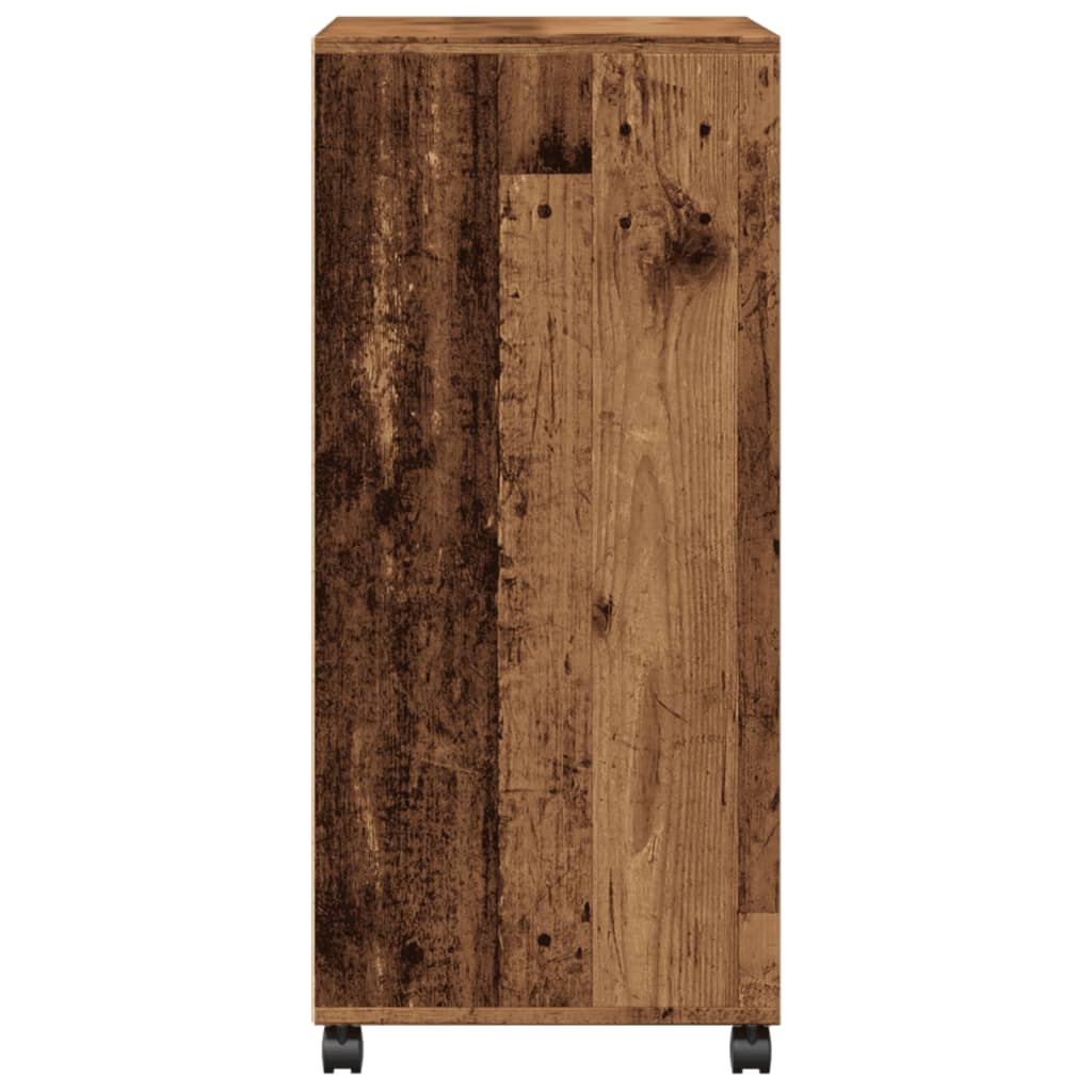 Rulleskap gammelt tre 55x40x91 cm konstruert tre