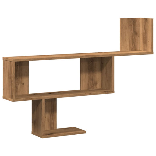Vegghylle artisan eik 100x15x70 cm konstruert tre