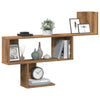 Vegghylle artisan eik 100x15x70 cm konstruert tre