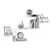 Vegghylle hvit 104x15x49 cm konstruert tre