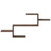 Vegghylle brun eik 104x15x49 cm konstruert tre