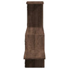 Vegghylle brun eik 104x15x49 cm konstruert tre