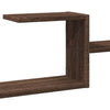 Vegghylle brun eik 104x15x49 cm konstruert tre