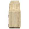 Vegghylle sonoma eik 129x18x42 cm konstruert tre