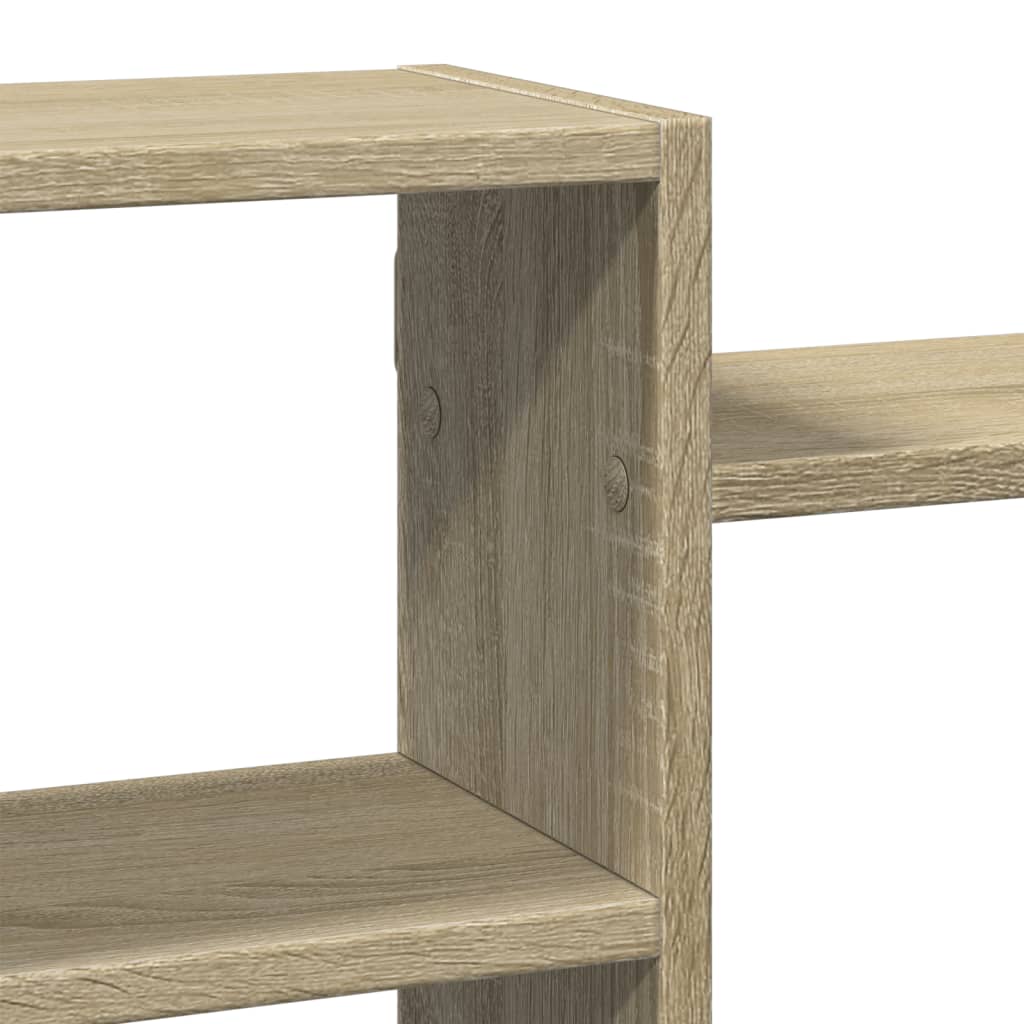 Vegghylle sonoma eik 129x18x42 cm konstruert tre