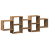 Vegghylle artisan eik 129x18x42 cm konstruert tre