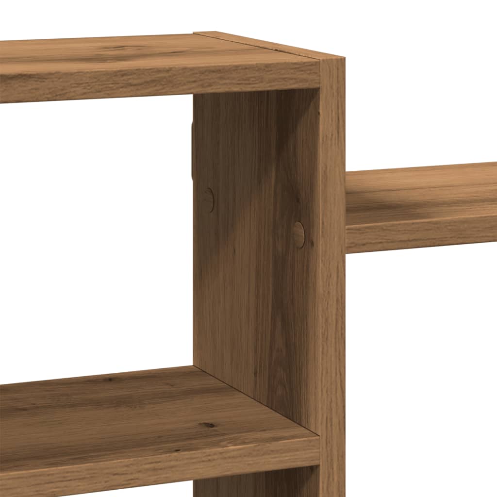 Vegghylle artisan eik 129x18x42 cm konstruert tre