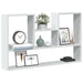 Vegghylle hvit 99x15x60 cm konstruert tre