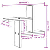 Vegghyller 2 stk sonoma eik 38x12x38 cm sponplate