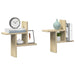 Vegghyller 2 stk sonoma eik 38x12x38 cm sponplate