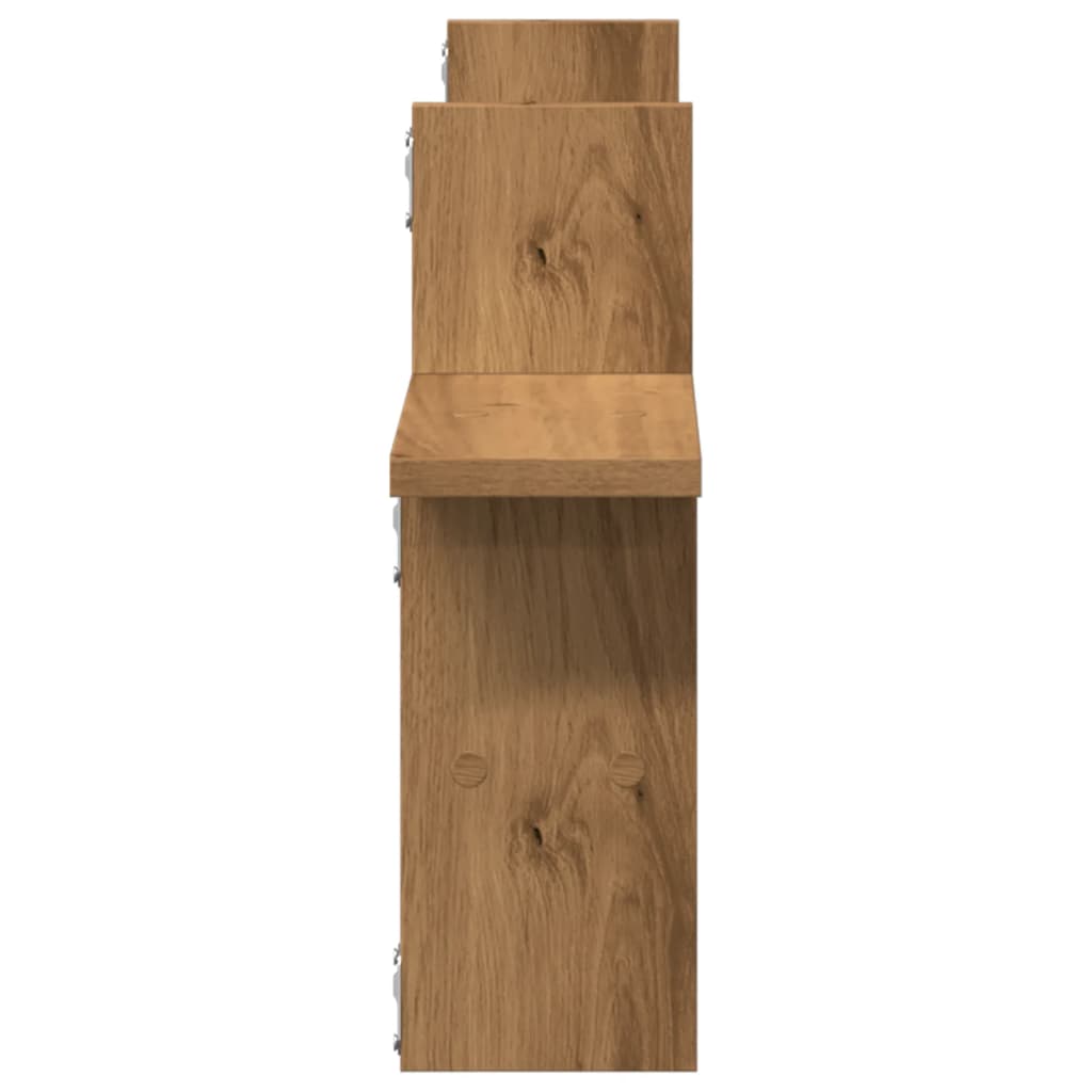 Vegghyller 2 stk artisan eik 38x12x38 cm konstruert tre