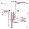Vegghyller 2 stk artisan eik 38x12x38 cm konstruert tre