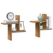Vegghyller 2 stk artisan eik 38x12x38 cm konstruert tre