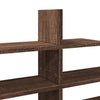 Vegghylle brun eik 124,5x18x60,5 cm konstruert tre