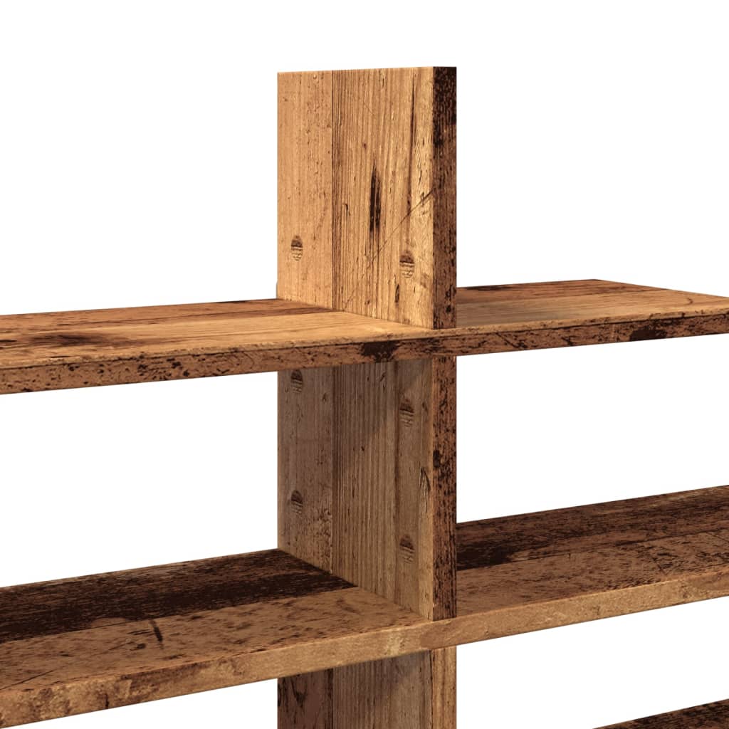 Vegghylle gammelt tre 124,5x18x60,5 cm konstruert tre