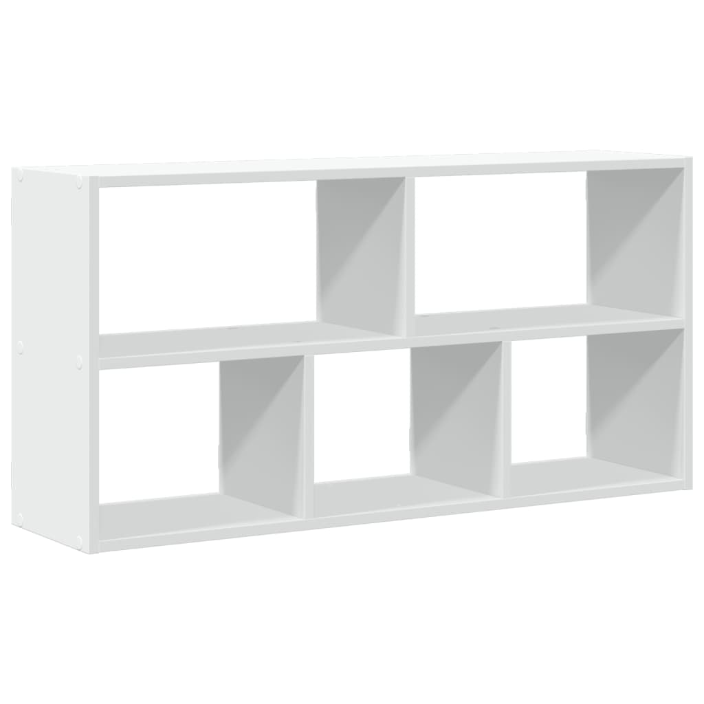 Vegghylle hvit 100x25x50 cm konstruert tre vidaXL