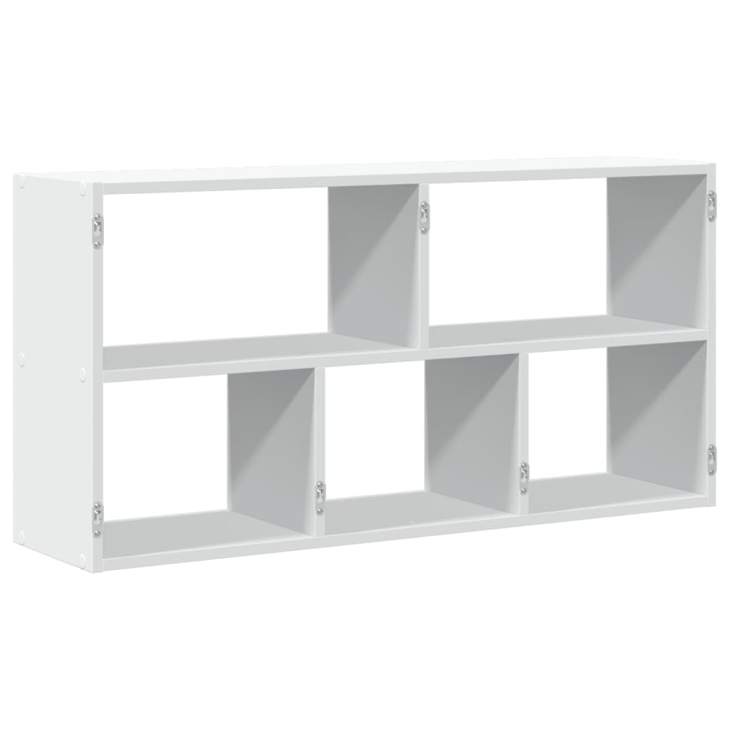 Vegghylle hvit 100x25x50 cm konstruert tre vidaXL