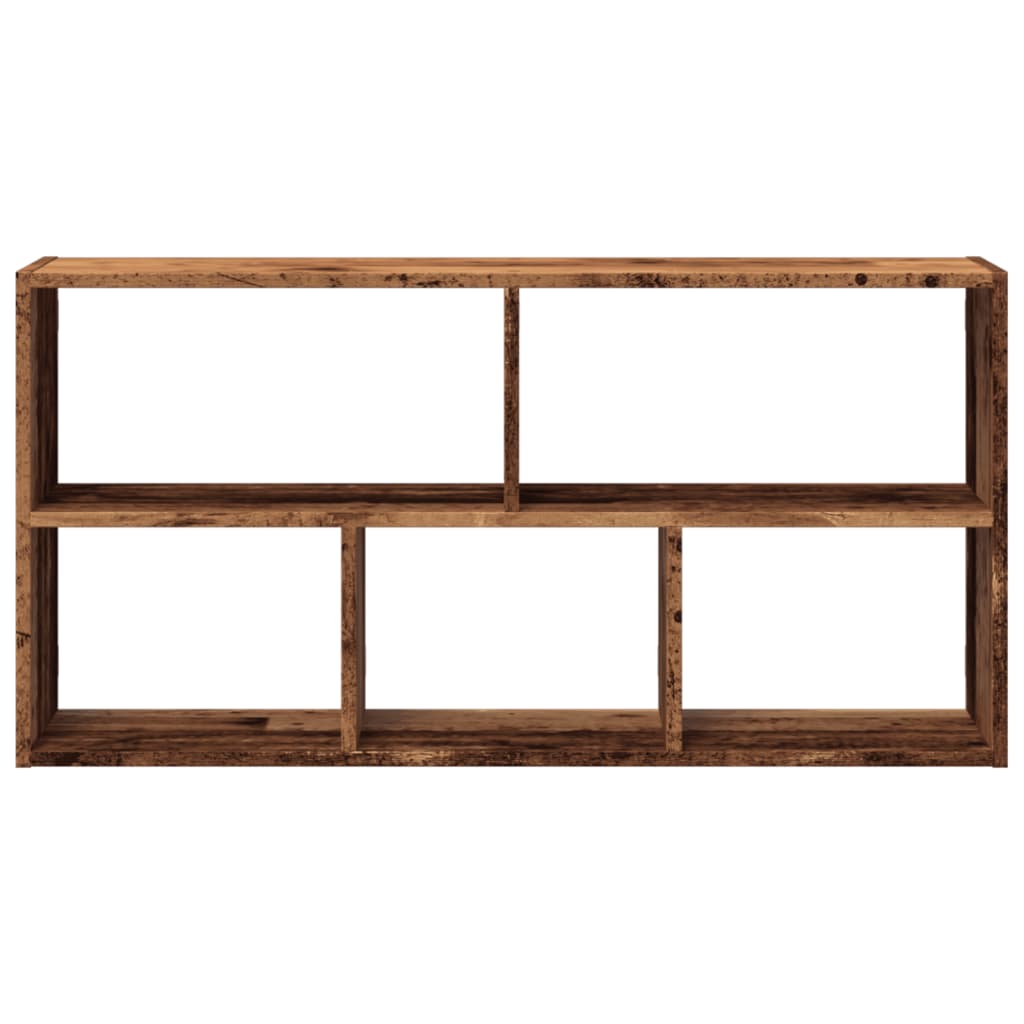 Vegghylle gammelt tre 100x25x50 cm konstruert tre