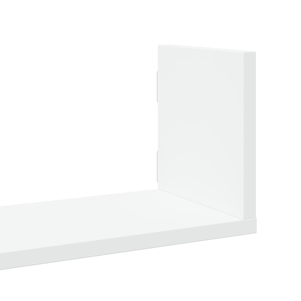 Vegghyller 3 stk hvit 80x18x18 cm konstruert tre