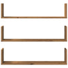 Vegghyller 3 stk artisan eik 80x18x18 cm konstruert tre