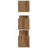Vegghyller 3 stk artisan eik 80x18x18 cm konstruert tre