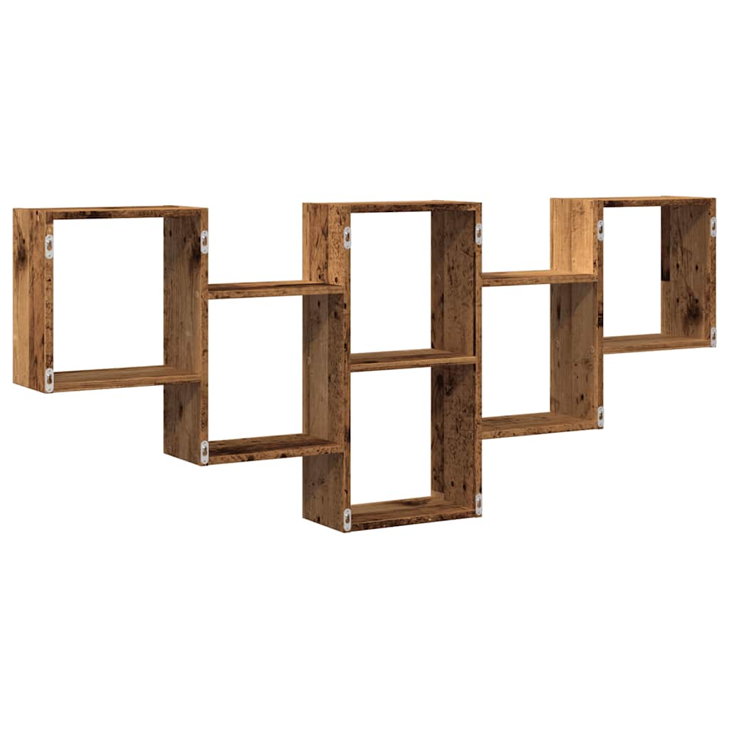 Vegghylle gammelt tre 159x18x66 cm konstruert tre vidaXL