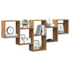 Vegghylle artisan eik 159x18x66 cm konstruert tre