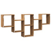 Vegghylle artisan eik 159x18x66 cm konstruert tre