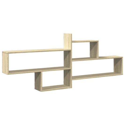 Vegghylle sonoma eik 167,5x18x68 cm konstruert tre