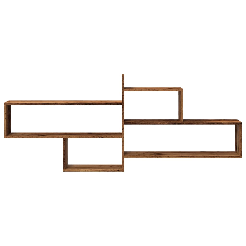 Vegghylle gammelt tre 167,5x18x68 cm konstruert tre