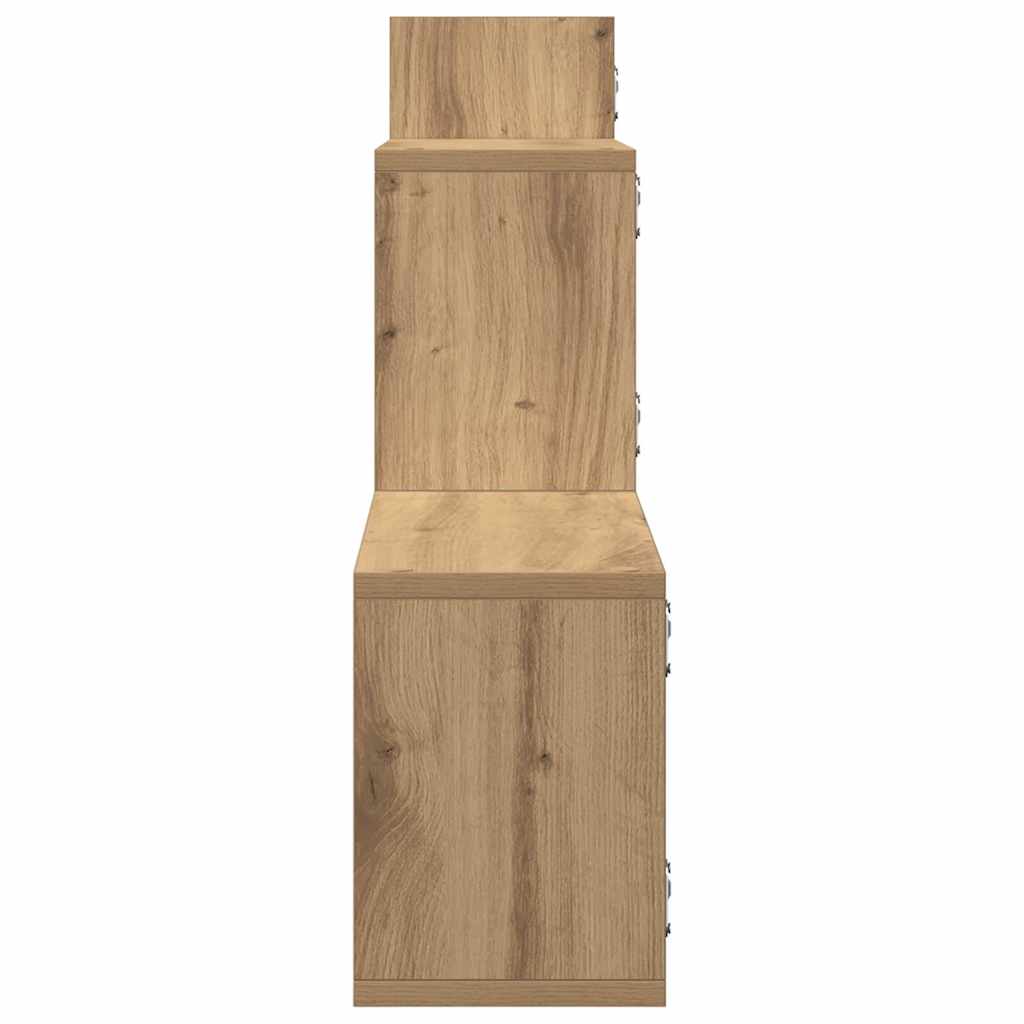 Vegghylle artisan eik 167,5x18x68 cm konstruert tre