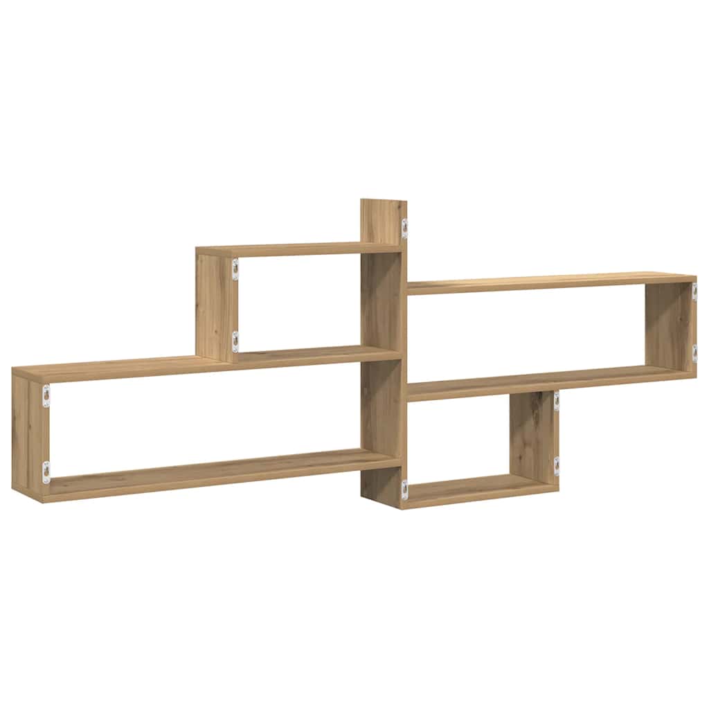 Vegghylle artisan eik 167,5x18x68 cm konstruert tre
