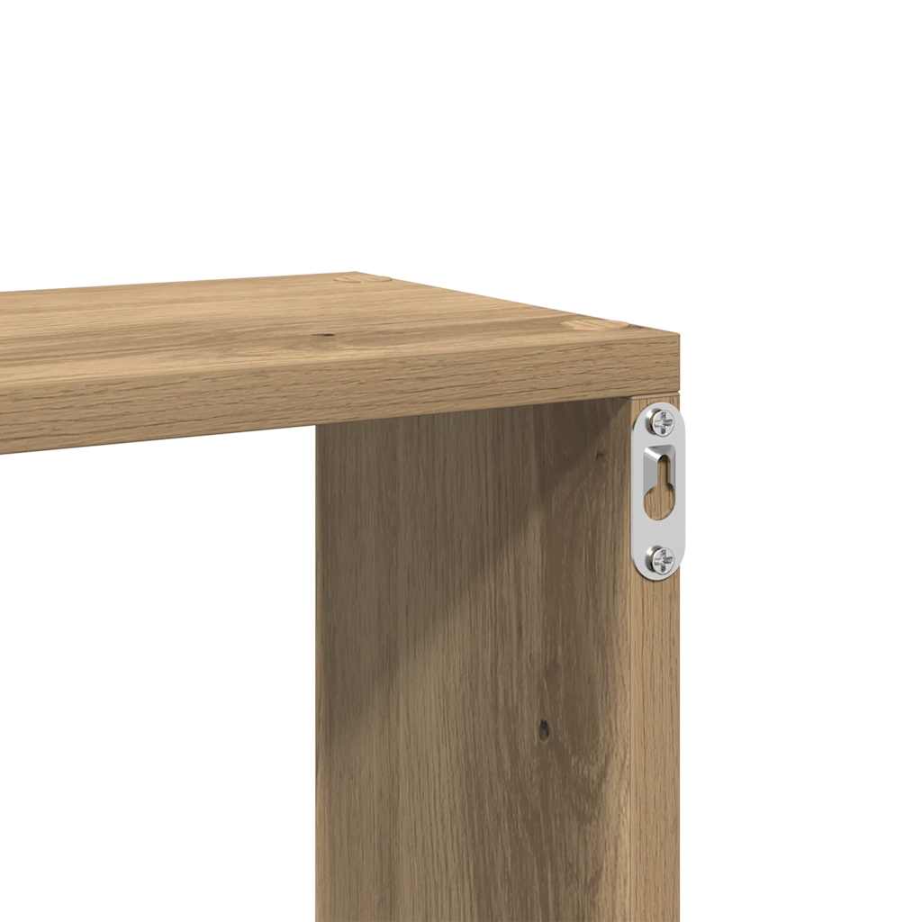 Vegghylle artisan eik 167,5x18x68 cm konstruert tre