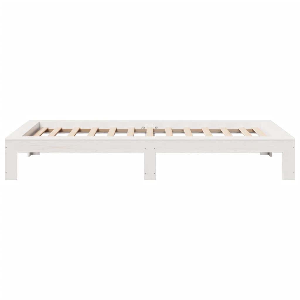 Sengeramme uten madrass hvit 90x190 cm heltre furu
