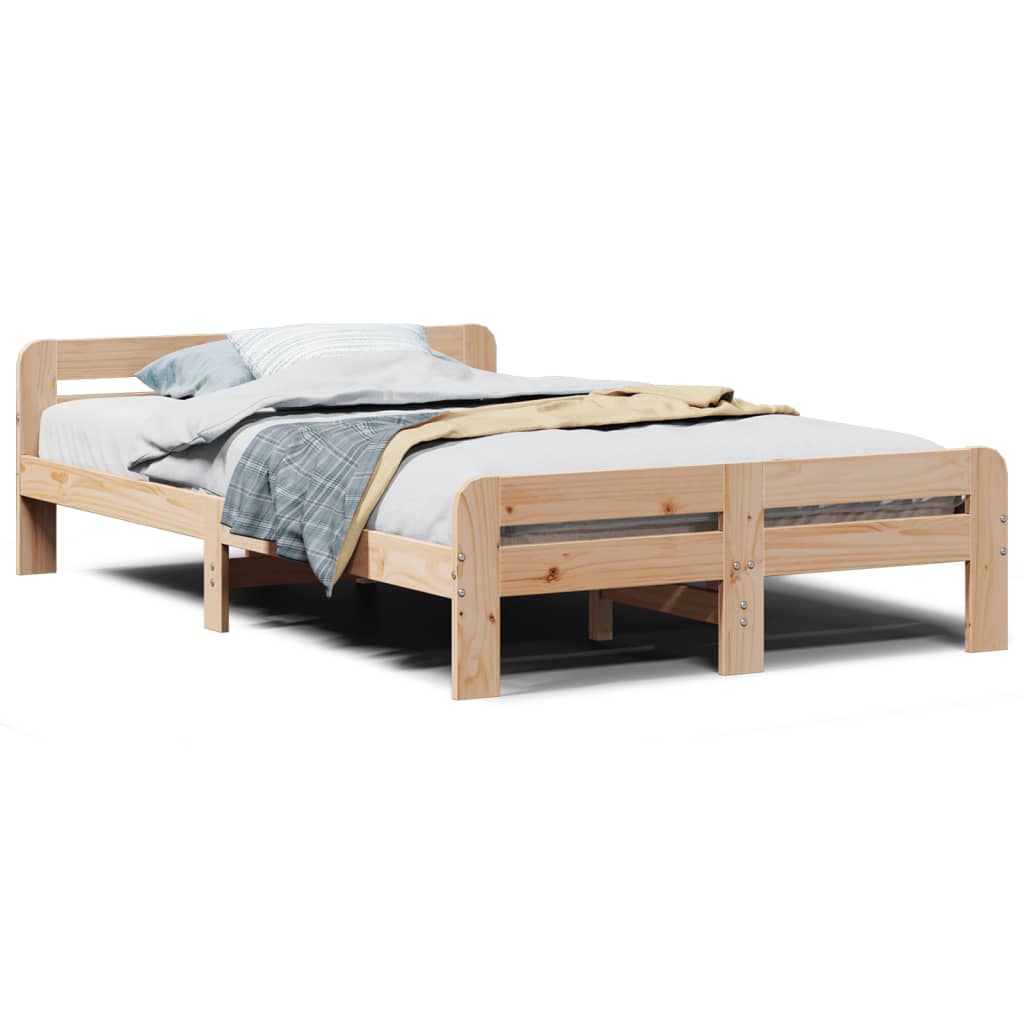 Sengeramme uten madrass 120x190 cm heltre furu