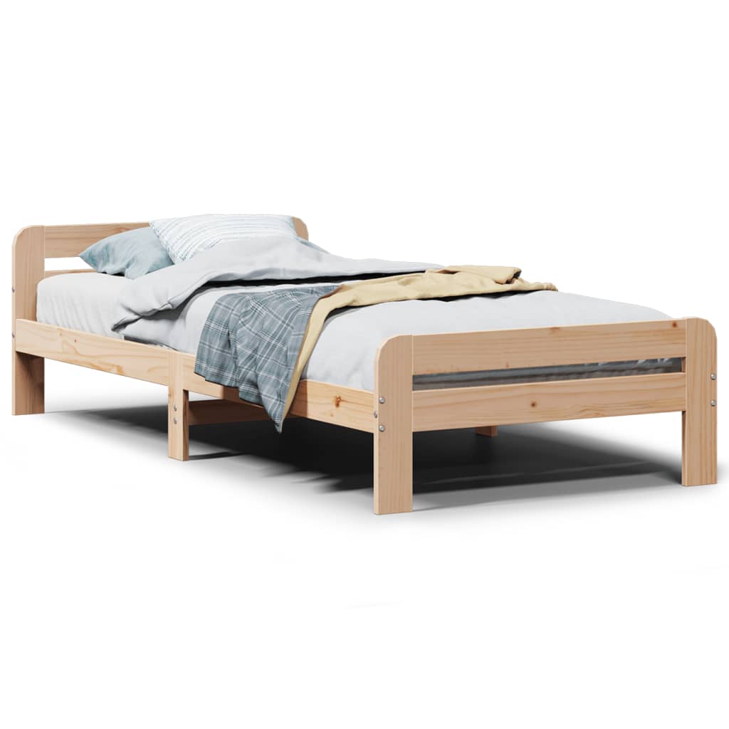 Sengeramme uten madrass 75x190 cm heltre furu