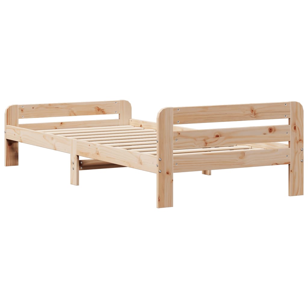 Sengeramme uten madrass 75x190 cm heltre furu