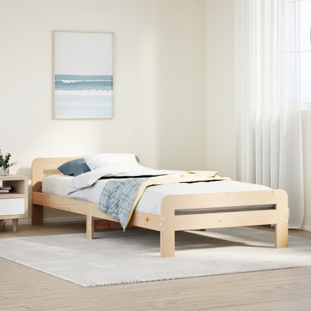 Sengeramme uten madrass 75x190 cm heltre furu