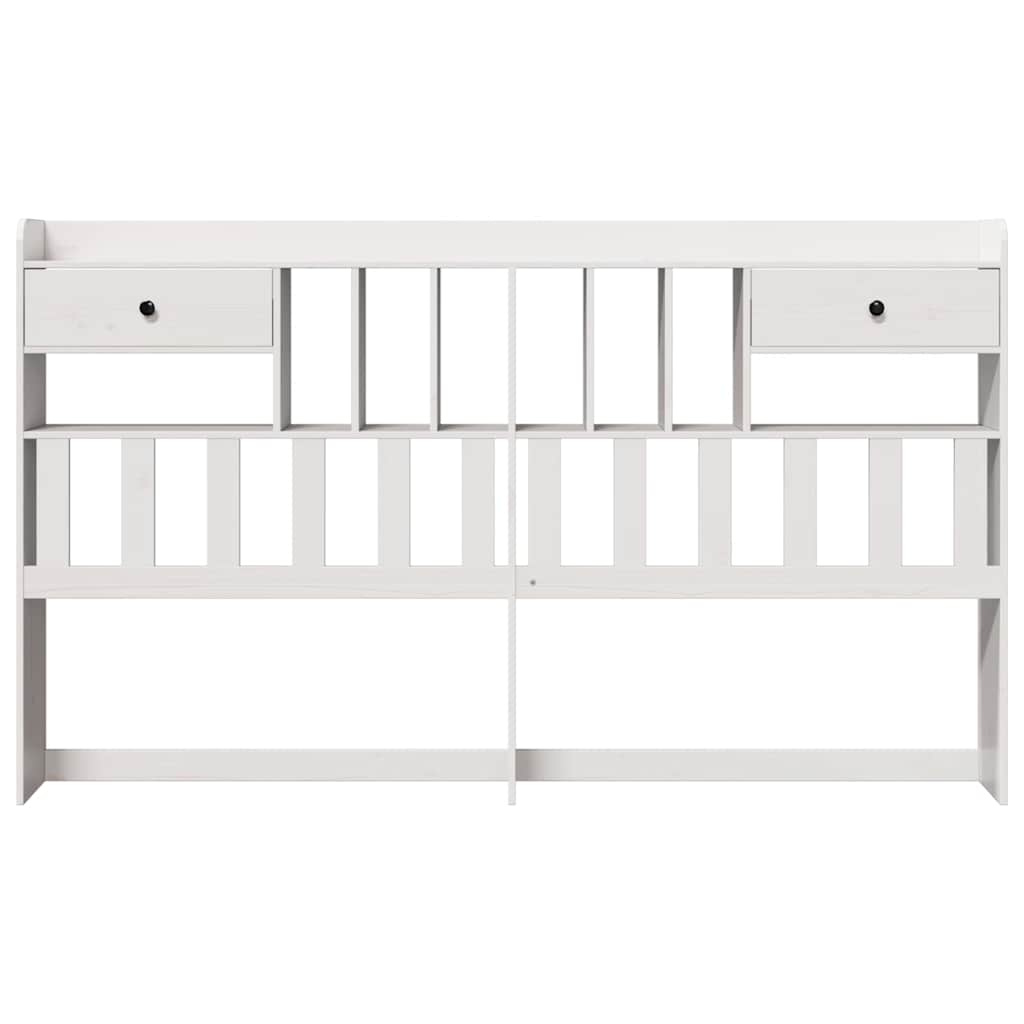 Hodegavl med oppbevaring hvit 180 cm heltre furu