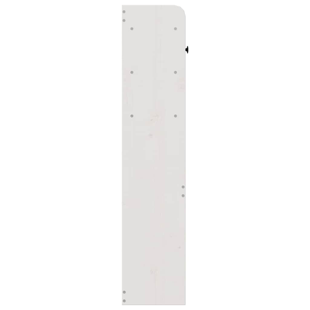 Hodegavl med oppbevaring hvit 180 cm heltre furu