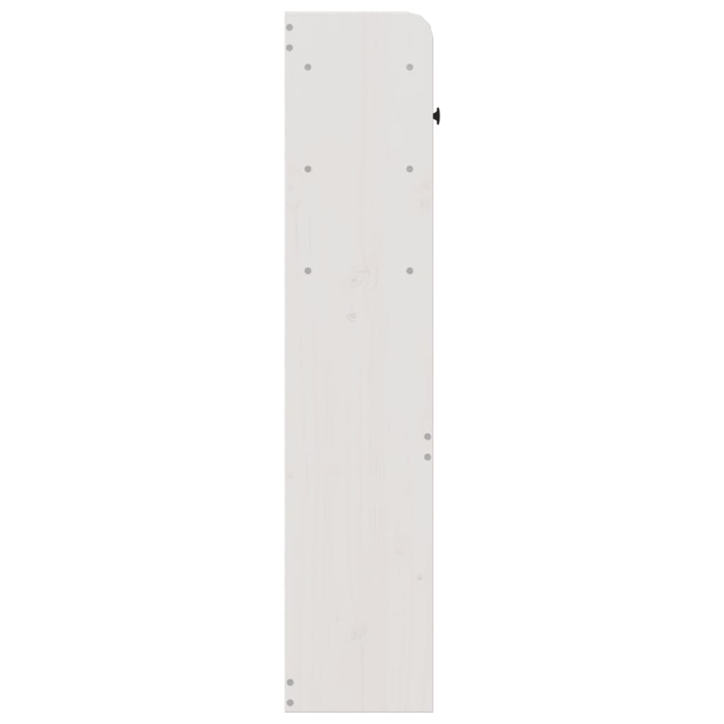 Hodegavl med oppbevaring hvit 150 cm heltre furu