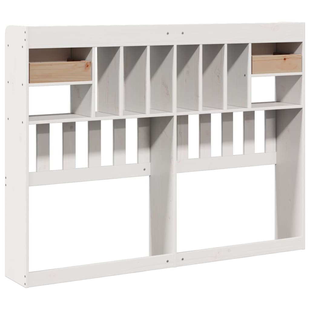 Hodegavl med oppbevaring hvit 150 cm heltre furu