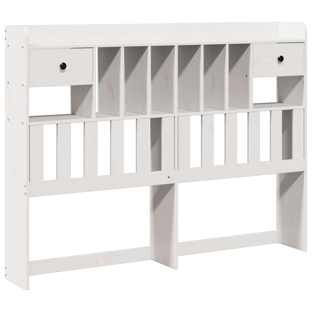 Hodegavl med oppbevaring hvit 140 cm heltre furu