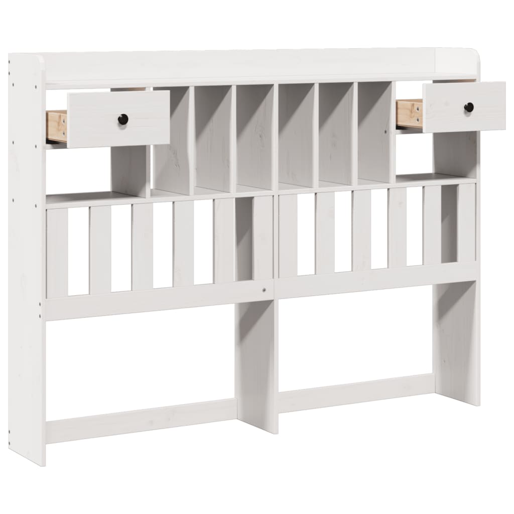 Hodegavl med oppbevaring hvit 140 cm heltre furu